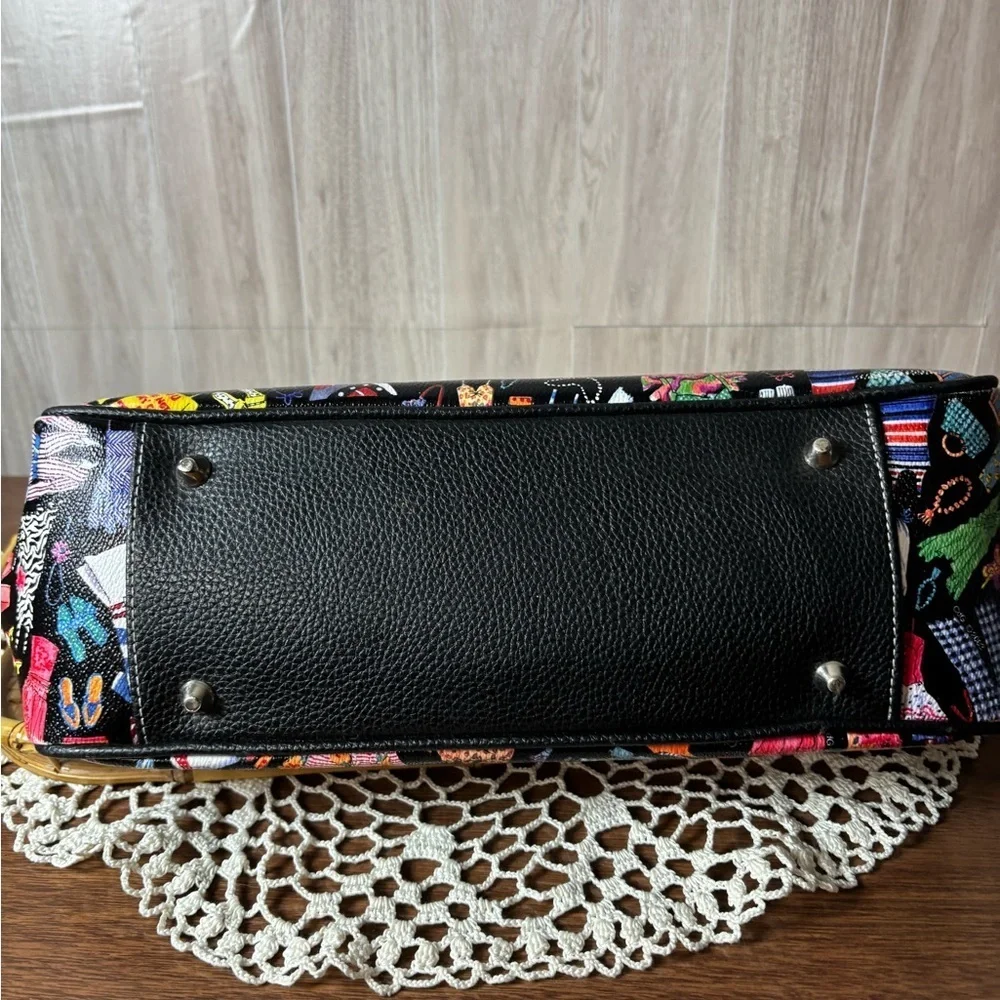Sydney Love Y2K Vibrant Multicolor Kiss Lock Closure Metal Handle Purse Tote Bag